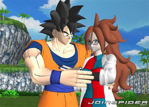 Goku x Android 21 by JoinSpider on DeviantArt