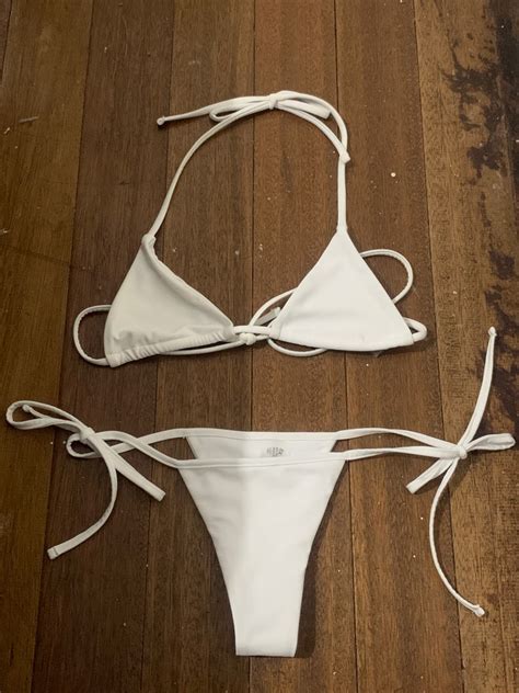 Shein Micro Triangle Bikini Women S Fashion Swimwear Bikinis Swimsuits On Carousell