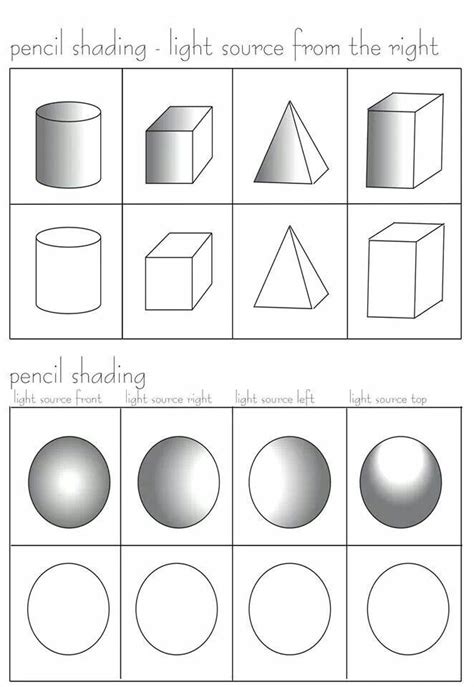 Beginner Shading Practice Worksheet