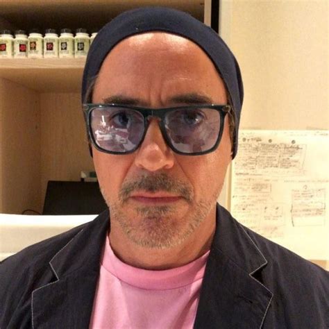 Eyeglasses rectangular blue worn by Robert Downey Jr on his account ...