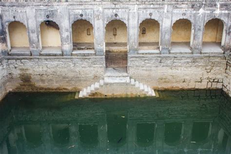 Badi Baoli Step Well For Water Collection In Qutb Shahi