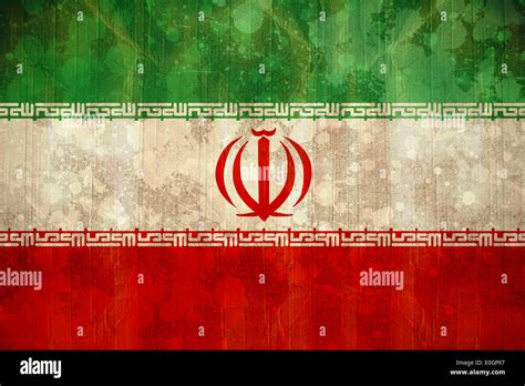 Iran Flag In Grunge Effect Stock Photo Alamy