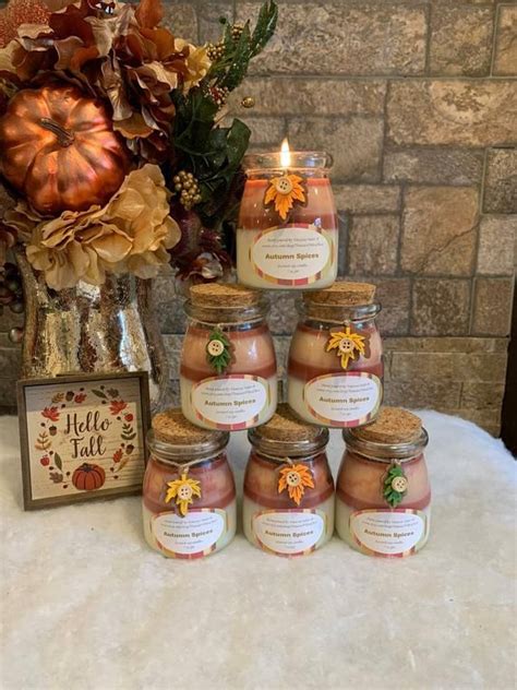 Autumn Spices Fall Scented Soy Candle Fall Decor Autumn Decor Fall