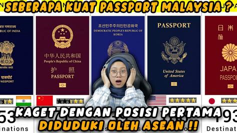 Kaget Posisi Pertama Passport Terkuat Didunia 2023 Dipegang Oleh Asean Youtube