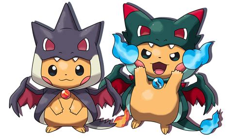 Pikachu Poncho Charizard Re Color By Fer Gon On Deviantart