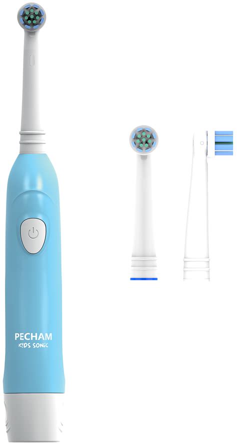 Abee Детская электрическая зубная щетка PECHAM Kids Sonic Blue 5+, 2 ...