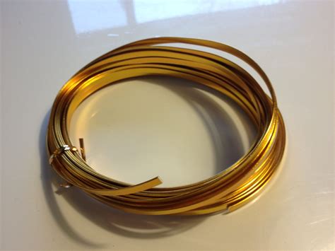 Gold Flat Wire 32.8 feet gold wire aluminum wire floral