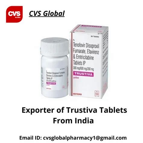 Trustiva Tablet Tenofovir Disoproxil Fumarate Efavirenz And