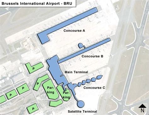 Brussels BRU Airport Terminal Map