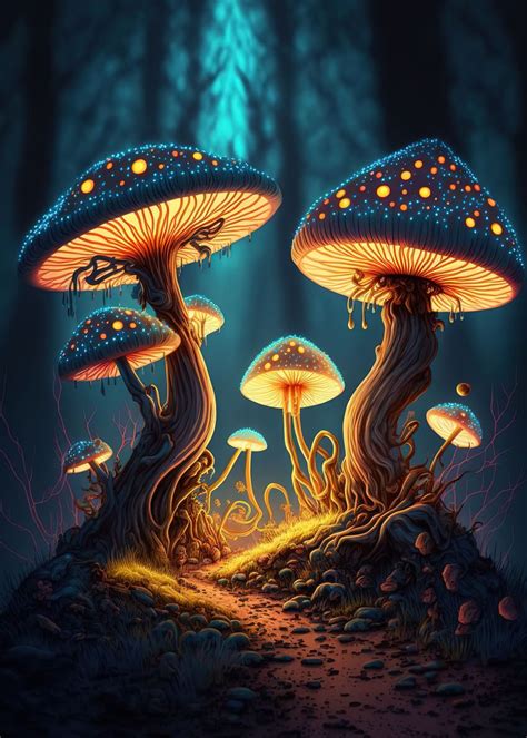 Psilocybin Mushrooms Art