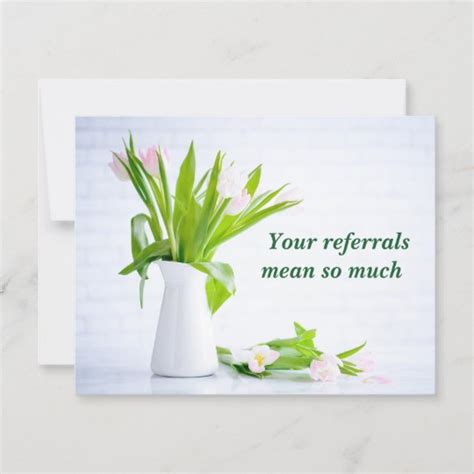 Modern Referral Thank You Business Card | Zazzle.com