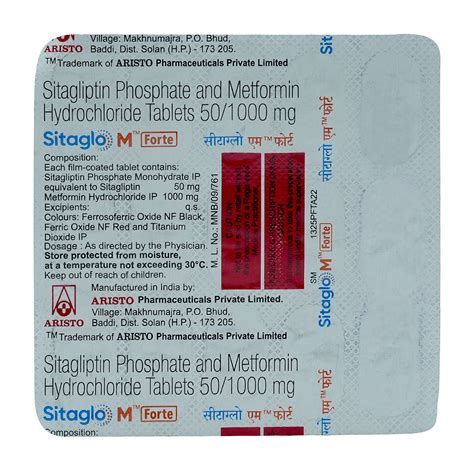 Sitaglo M Forte Mg Tablet Uses Side Effects Price Apollo