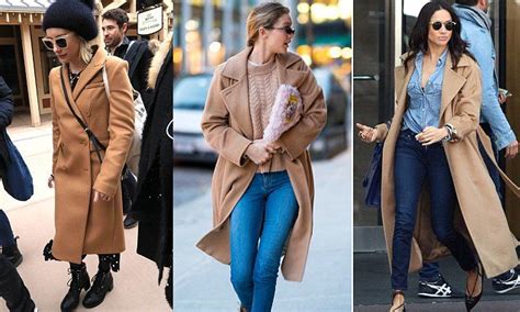 Sleek Camel Color Coats Are Trending With Celebs Like Gigi Duster Coat