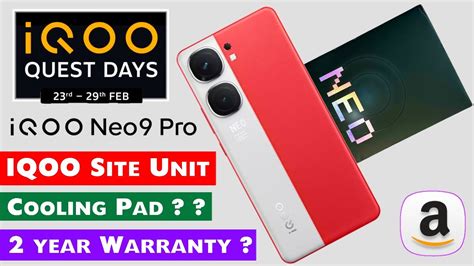 Iqoo Site Unit Unboxing Video Cooling Pad Year Warranty