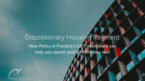 Discretionary Housing Payments How Policy In Practices Lift Dashboard