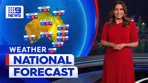 Australia Weather Update Cold Front In Melbourne High Temps In Queensland 9 News Australia