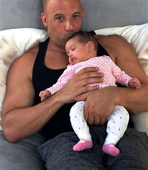 Vin & his baby girl | Vin diesel, Celebrity dads, Dad baby
