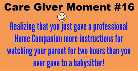 Caregiver Moment Humor Elder Care Issues