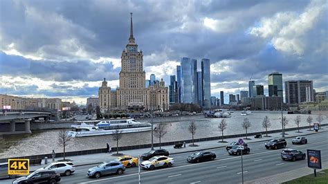 Прогулка по Москве: Сталинские высотки, Москва-Сити на горизонте и ...