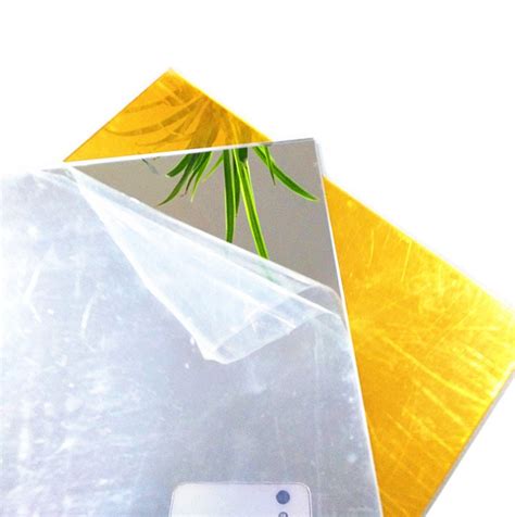 Supply Light Golden Acrylic Mirror Sheet X X Wholesale