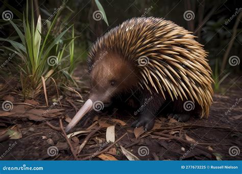 Echidna - Australia and New Guinea (Generative AI) Stock Illustration - Illustration of beak ...