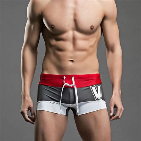 Men Swimwear Trunks Mens Swim Boxer Briefs Mens Swimming Shorts Sexy