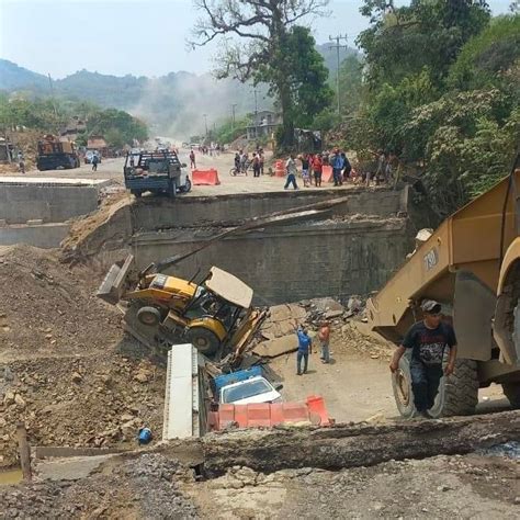 Colapsa puente vehicular en San Luis Potosí reportan heridos