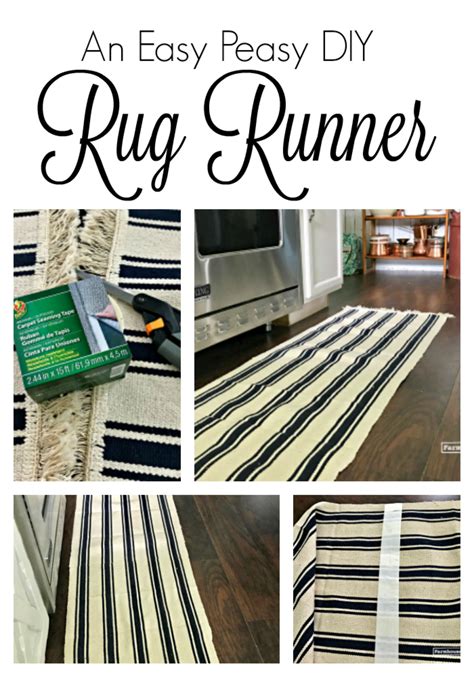 How To Make A Budget Friendly DIY Rug Runner - Farmhouse 1820 | Diy rug ...