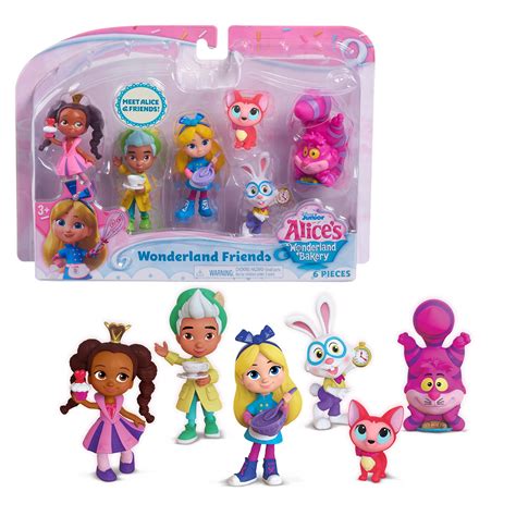 Disney Junior Alices Wonderland Bakery Friends 3 Inch Figure Set Of 6