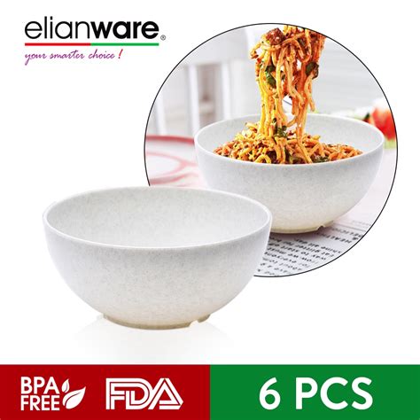 Elianware Marble Dining Bowl Set 7 6 Pcs Shopee Malaysia