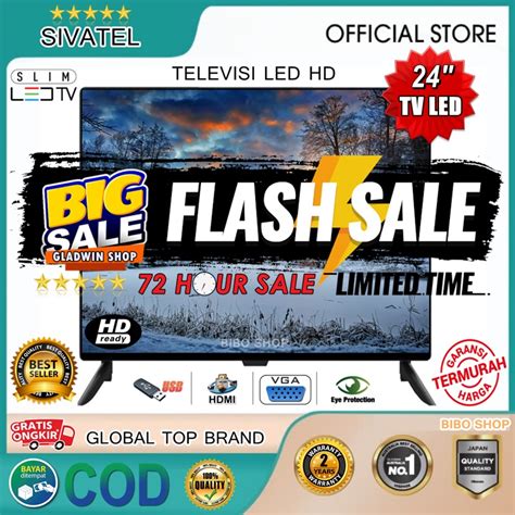 Jual TV LED 24 INCH DIGITAL FULL LAYAR DIGITAL ANALOG TV GARANSI 1