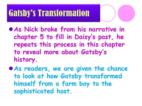 The Great Gatsby Chapter Six Ppt Download