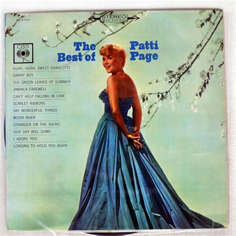 Yahoo Patti Page Best Of Patti Page Cbs Ys C Lp