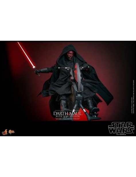 Hot Toys Movie Masterpiece Star Wars The Phantom Menace Darth Maul With Sith Speeder 1 6 Scale