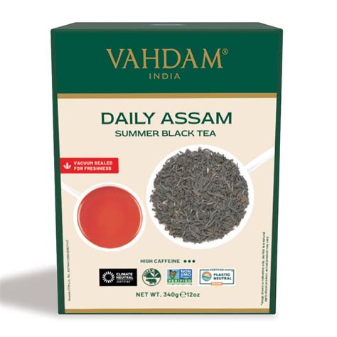 Vahdam Assam Black Tea Leaves 500g 250 Cups High Caffeine Non Gmo Gluten Free Strong