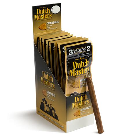 Dutch Masters Cigarillos 3pk Foil Crema Dolce Wholesale Cigars Santa