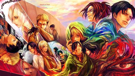 Attack On Titan Characters Wallpapers - Top Free Attack On Titan ...