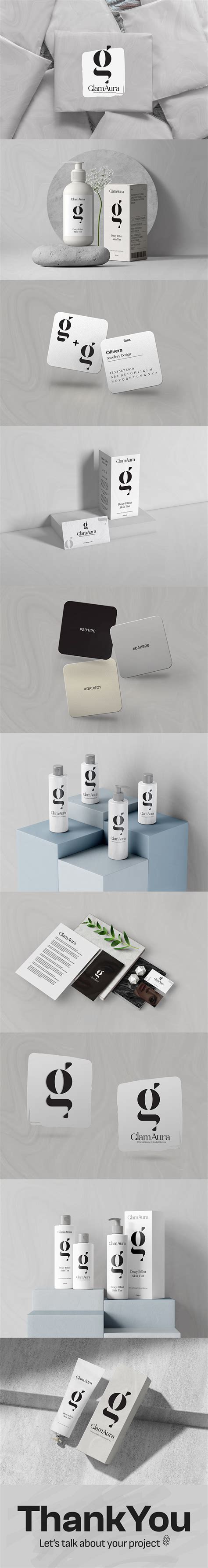 Glamaura Identity Design By Abdullah Al Mamun On Dribbble