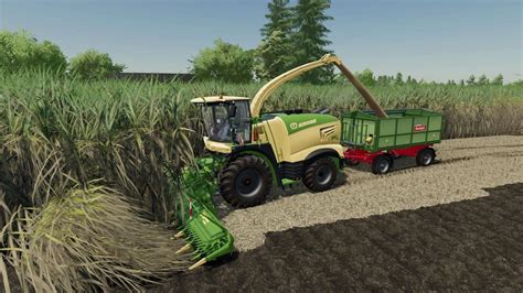 Krone X Collect 900 3 Poplar And Sugarcane V1 0 0 2 FS22 Mod Farming