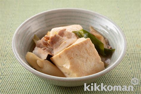 豚バラ煮やっこ【豚肉で人気の肉豆腐】のレシピ・つくり方 キッコーマン ホームクッキング