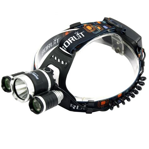 Boruit 3000 Lumen Headlamp CREE XML T6 3 RJ3000 White Red Headlight