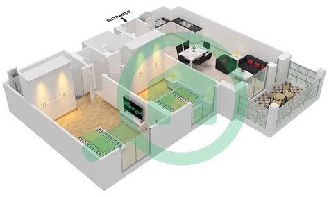 Floor Plans For Type B Asayel Bedroom Apartments In Asayel