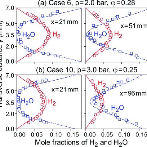 Raman Measured Symbols And Predicted Lines Transverse Profiles Of H