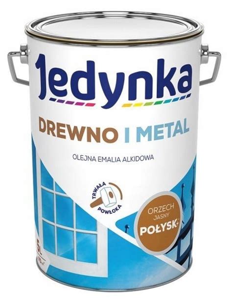 FARBA DO DREWNA I METALU JEDYNKA ORZECH JASNY 5L 710006442 Cena