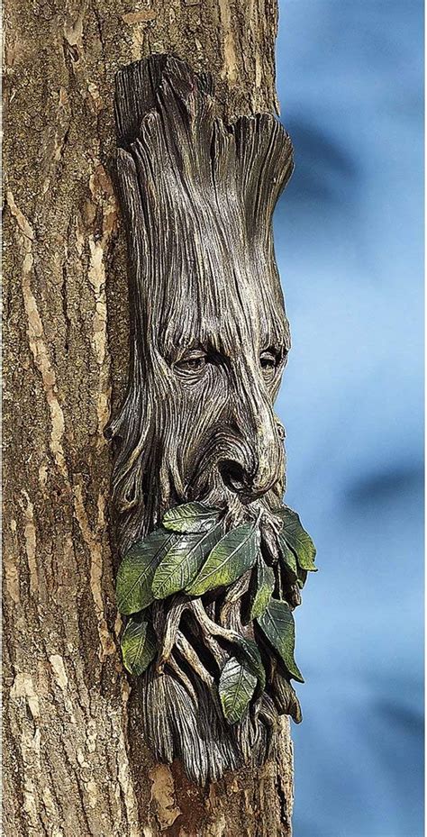 Ebros Celtic Wiccan Forest Spirit Deity Greenman Enigma Face Wall Hanging Sculptural