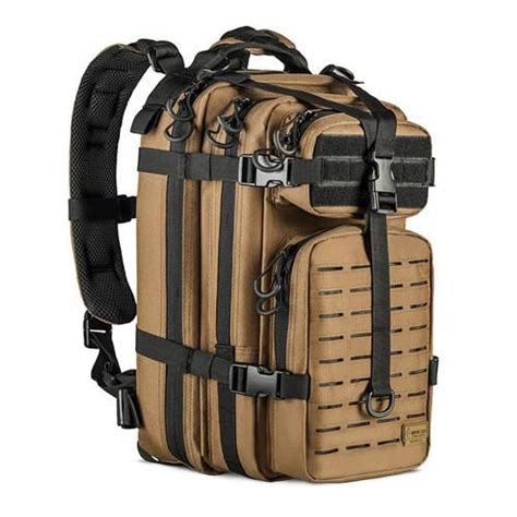 Mochila Assault Coyote Laser Cut Coyote Preta Na Arma Store