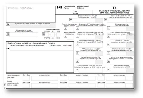 Fillable T4 Forms Printable Forms Free Online