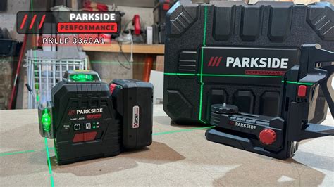 PARKSIDE PERFORMANCE PKLLP 3360 A1 RECHARGEABLE CROSS LASER LEVEL 20 V