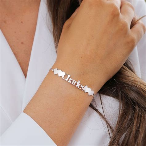 Pulsera Con Nombre Personalizado En Plata Longitud Ajustable Adorlla Es