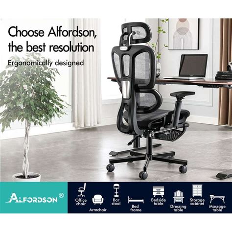 Alfordson Ergonomic Office Chair Mesh Executive Seat Work Computer